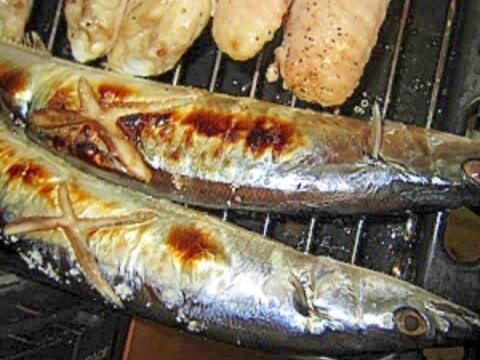 秋刀魚鷄手羽チーズグリル焼き